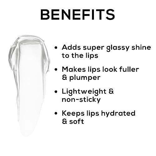 RENEE Hot Lips Clear Lip Gloss, High Glossy Shine Enriched with Vitamin E