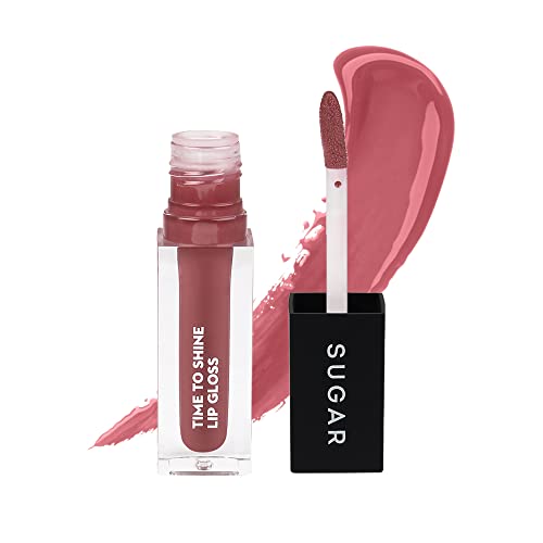 SUGAR Cosmetics | Time To Shine | Lip Gloss | 02 Velma Pinkley | Pink Nude