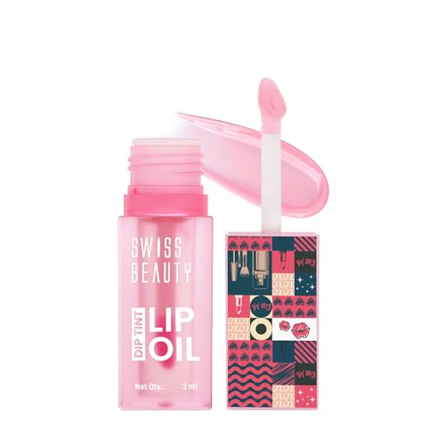 Swiss Beauty Dip Tint Colour Changing PH Lip Oil With Vitamin E for Long Lasting Nourishment and Hydration, Shade- Peach