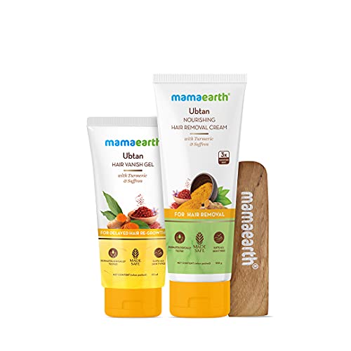 Ubtan Nourishing Hair Removal Kit With Turmeric & Saffron for Hair Removal & Growth Reduction