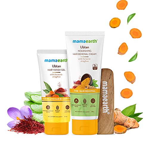 Ubtan Nourishing Hair Removal Kit With Turmeric & Saffron for Hair Removal & Growth Reduction
