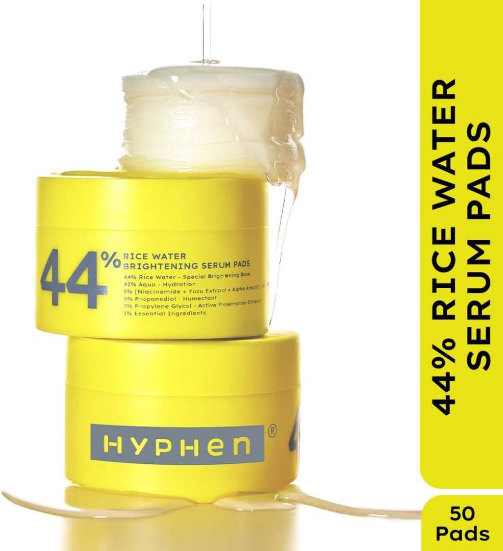 Hyphen 44% Rice Water Brightening Serum Pads - 50 Pads
