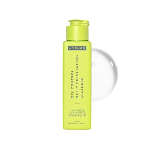 Hyphen Oil Control Daily Exfoliating 2% Aha Bha Cleanser Face Wash For Oily Skin