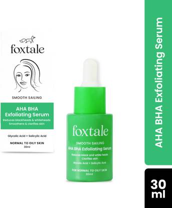 Foxtale AHA BHA Exfoliating Serum For smooth, bright, and acne-free skin