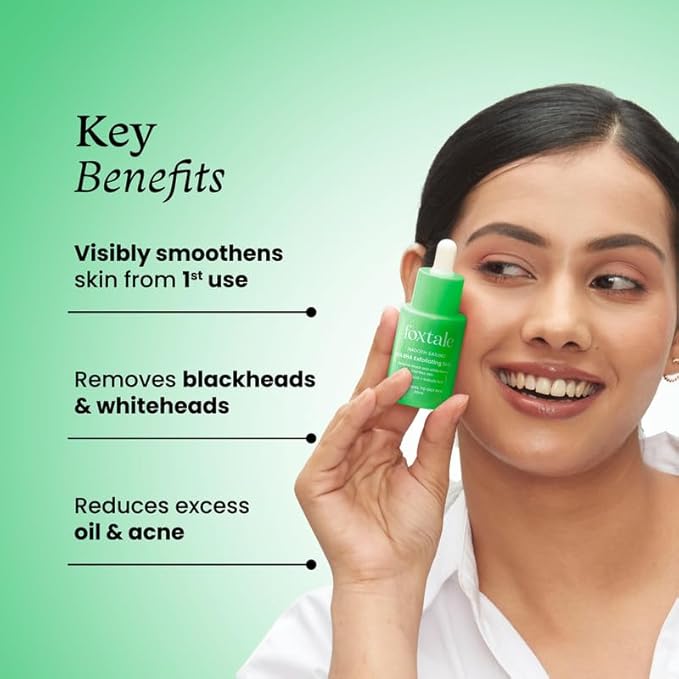 Foxtale AHA BHA Exfoliating Serum For smooth, bright, and acne-free skin