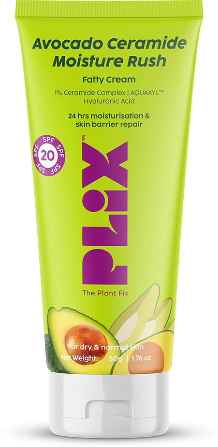 Plix Avocado Ceramide Moisture Rush Fatty Cream for Barrier Repair