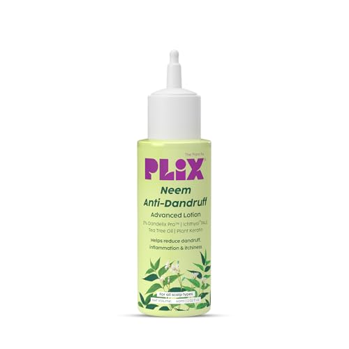Plix Neem Anti-Dandruff Advanced Lotion - Helps Reduce Dandruff, Scalp Itching & Irritation