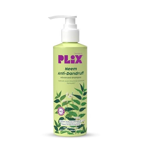 Plix Neem Anti-Dandruff Advanced Shampoo for Reduced Dandruff & Itchiness