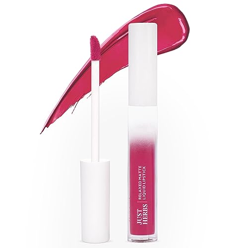 Just Herbs Long Stay Relaxed Matte Liquid Lipstick with Vitamin E | Petal Blush