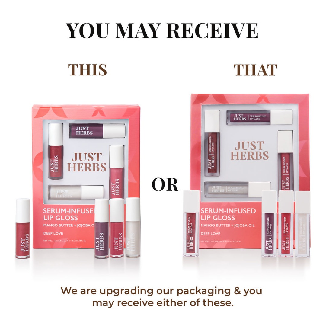 Just Herbs Serum-Infused Lip Gloss - Deep Love