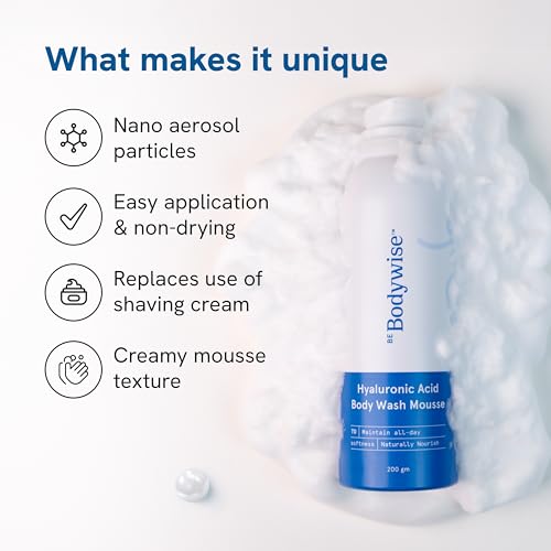 Bodywise 1% Hyaluronic Acid Body Wash Mousse
