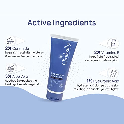 Clinikally HydraSoothe Moisturiser | Hydrating Soothing Cream for Daily Skincare