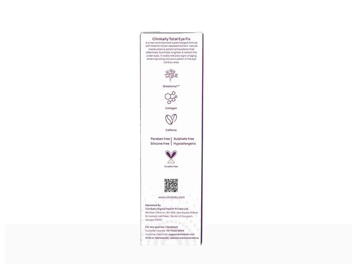 Clinikally Total Eye Fix Under Eye Cream | Targeted Treatment for Dark Circles and Eye Care