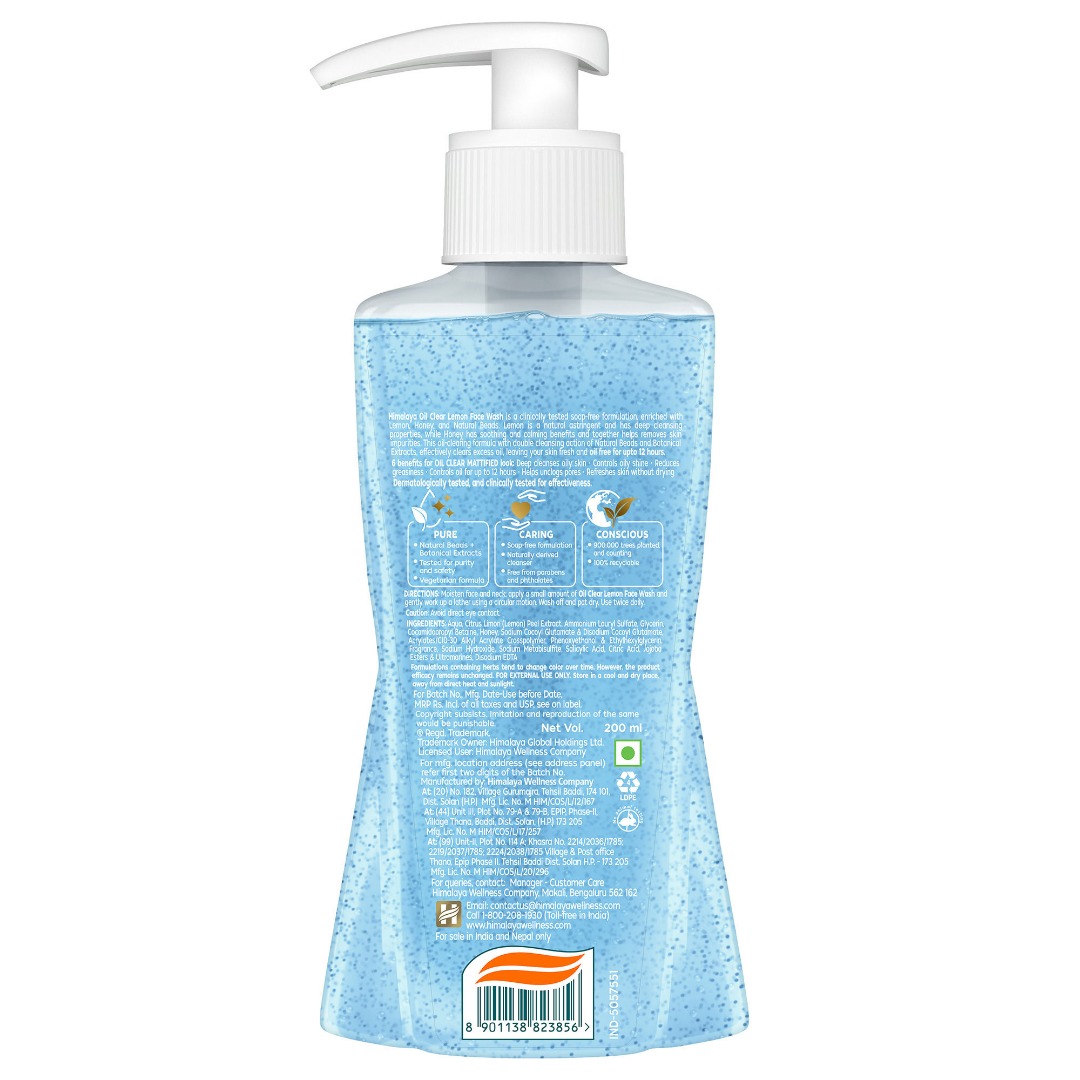 Himalaya Oil Clear Lemon Face Wash