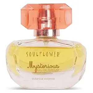 Soulflower Mysterious Eau De Parfum Premium Luxury Long Lasting Perfume With 16% Essential Oils