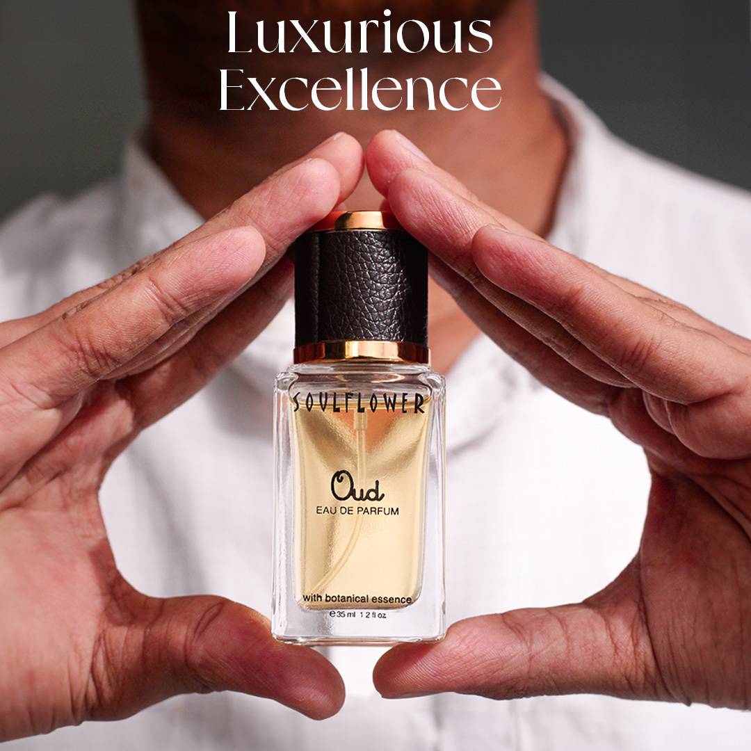Soulflower Oud Eau de Parfum | Rich Oud Fragrance | Long Lasting Luxury Perfume