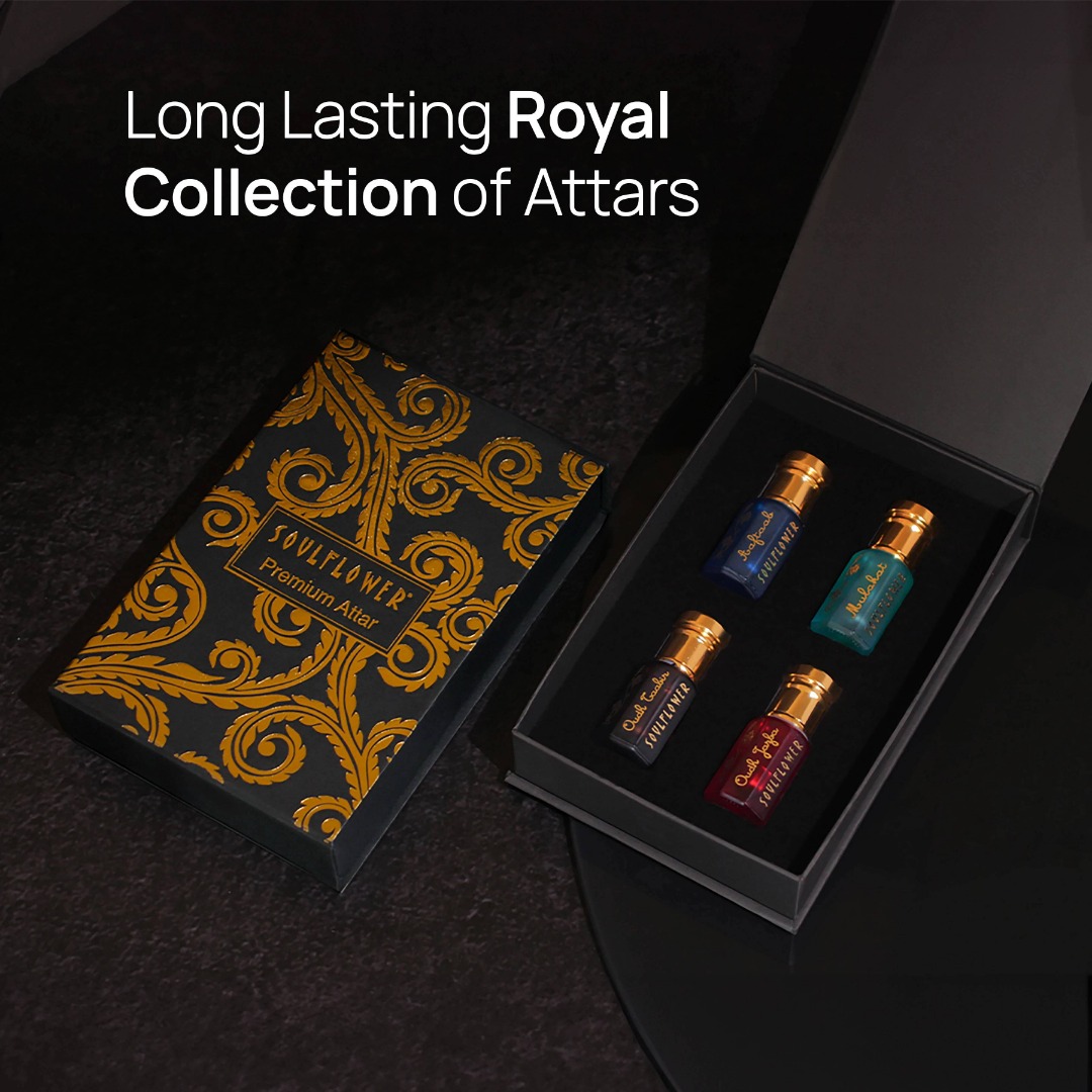 Soulflower Royal Collection Of Premium Attar Set (5ml each)