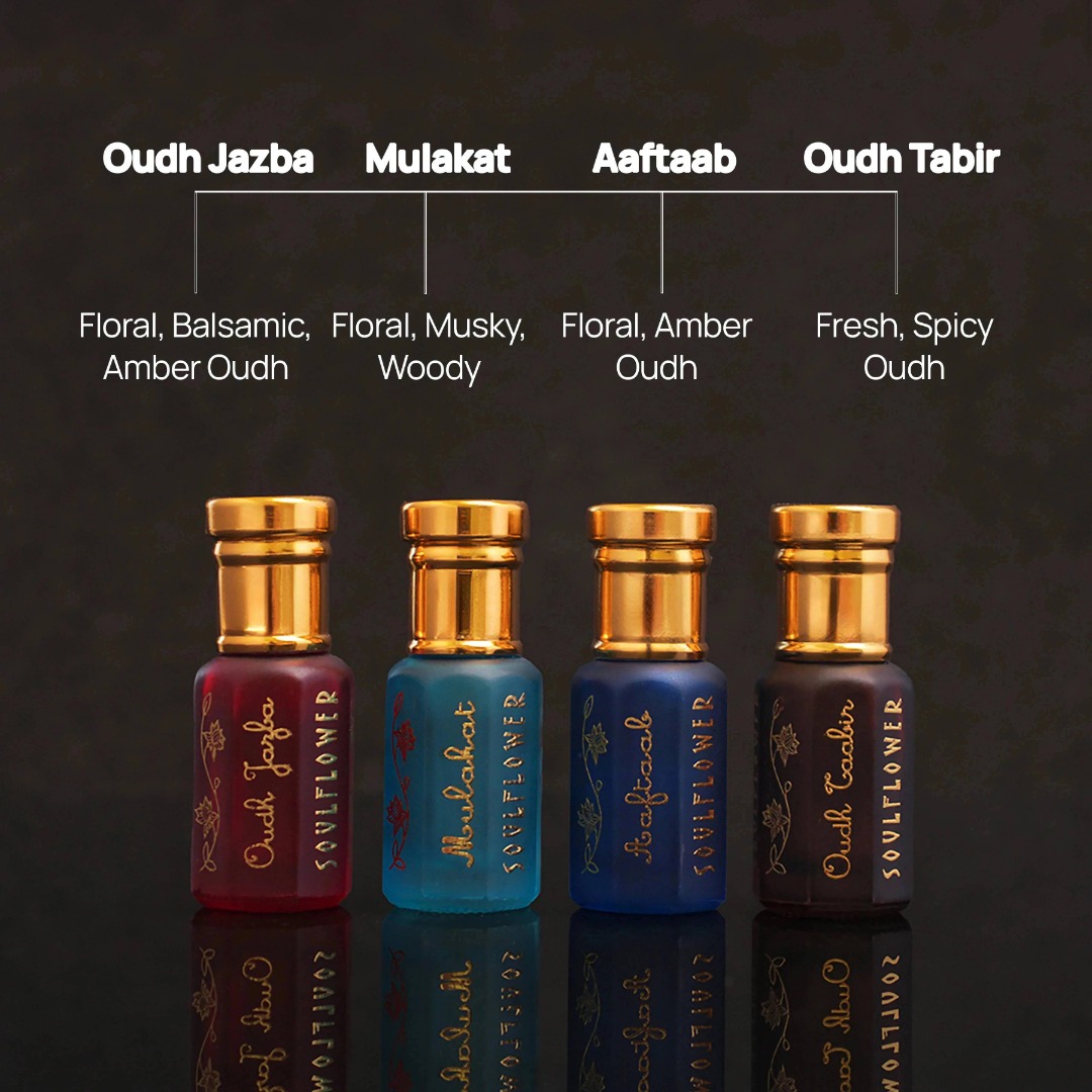 Soulflower Royal Collection Of Premium Attar Set (5ml each)