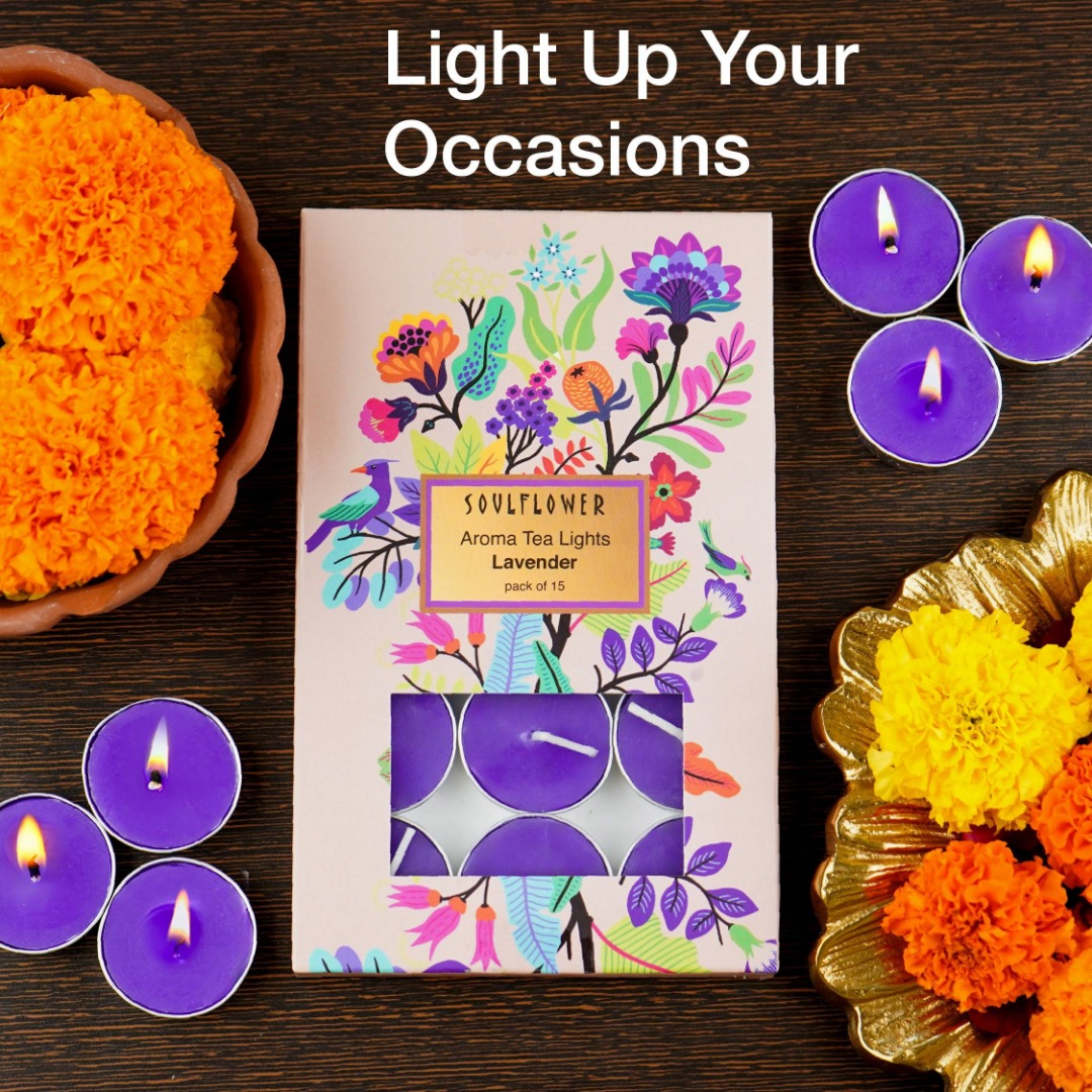 Soulflower T Light Candle Lavender