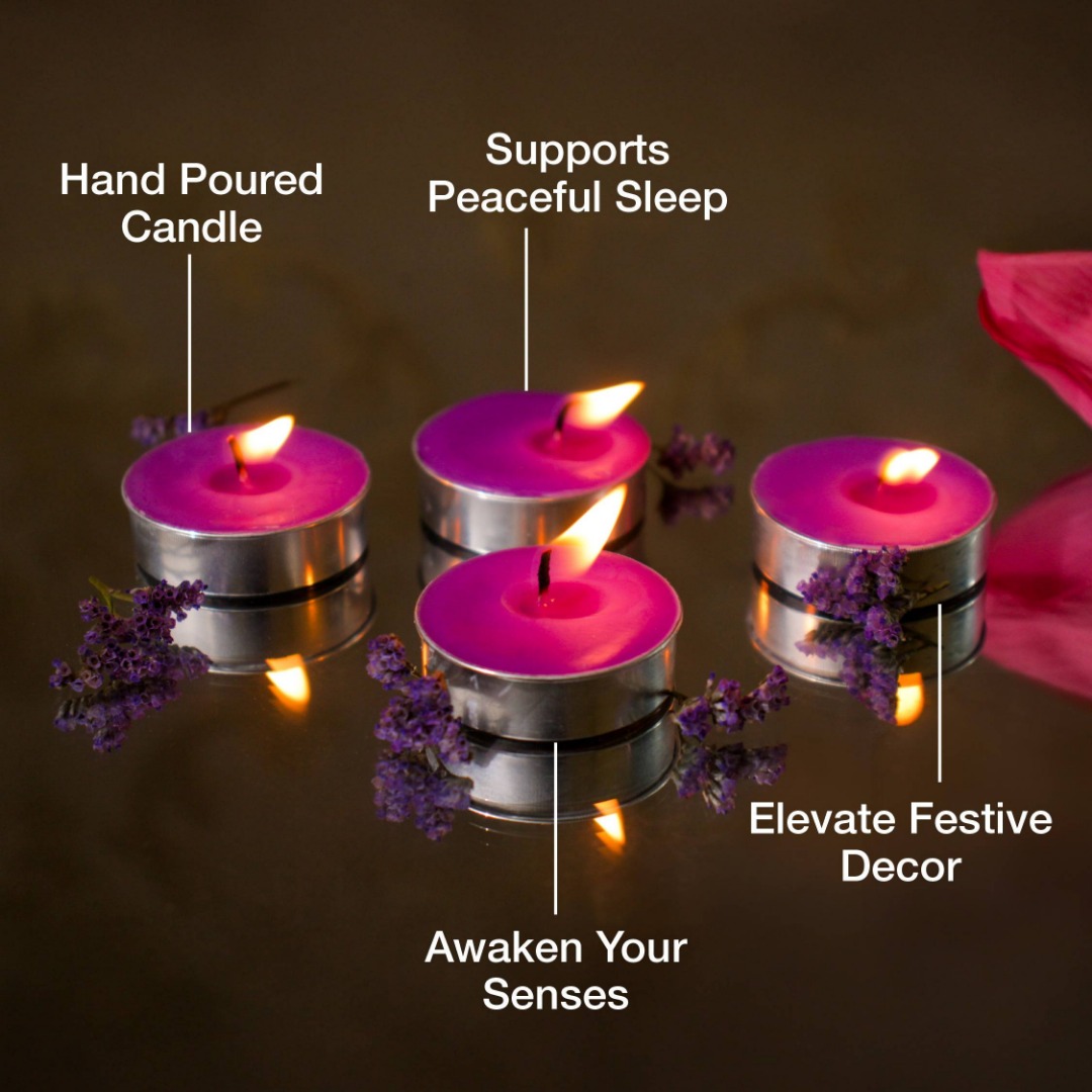 Soulflower T Light Candle Lavender