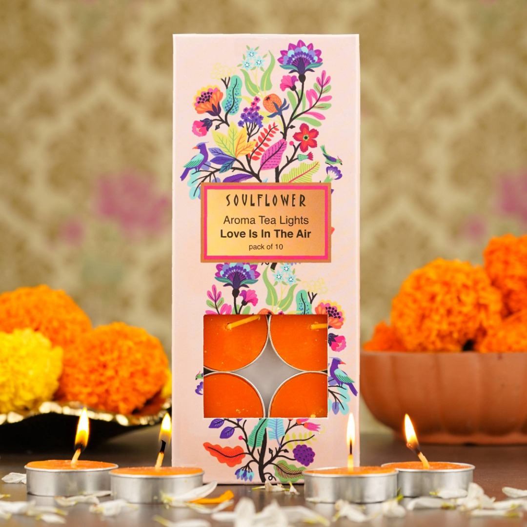 Soulflower T Light Candle Love Is In The Air