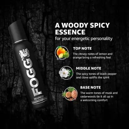 Fogg Marco Royal and Napoleon Body Spray for Men | Long Lasting No Gas Aromatic Deodorant Combo