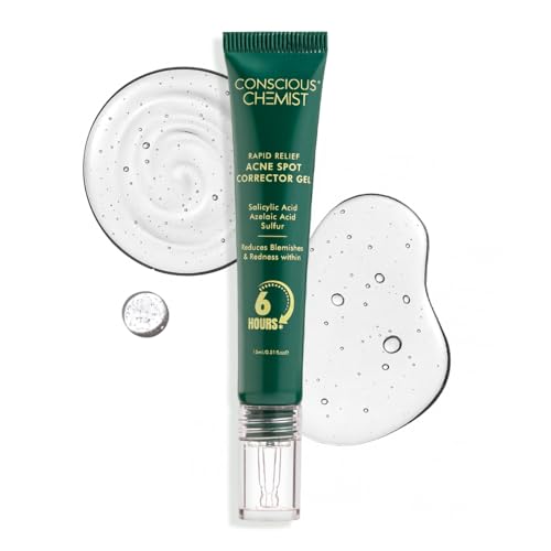 Conscious Chemist Rapid Relief Acne Spot Corrector Gel with 2 Percent Salicylic Acid and Azelaic Acid | Triple Action Pimple Treatment