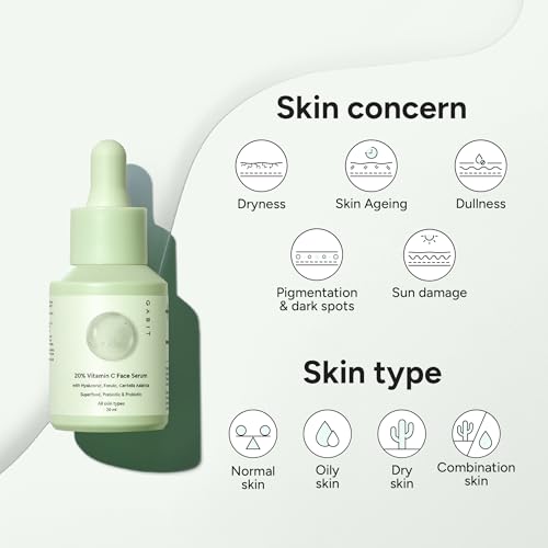 Gabit Skincare 20% Vitamin C Face Serum for Glowing Skin