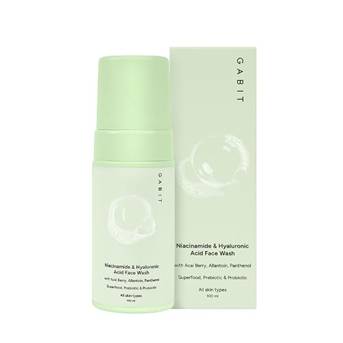 Gabit Skincare Niacinamide & Hyaluronic Acid Foaming Face Wash  50 SPF
