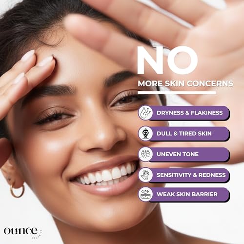 Ounce Organics Gentle Hydrating Face Wash with Niacinamide and Hyaluronic Acid | Soothing Cleanser for Dry Sensitive Skin