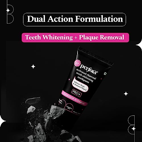 Perforacare Activated Charcoal Whitening Toothpaste | SLS Free | Enamel Safe Teeth Whitening Toothpaste