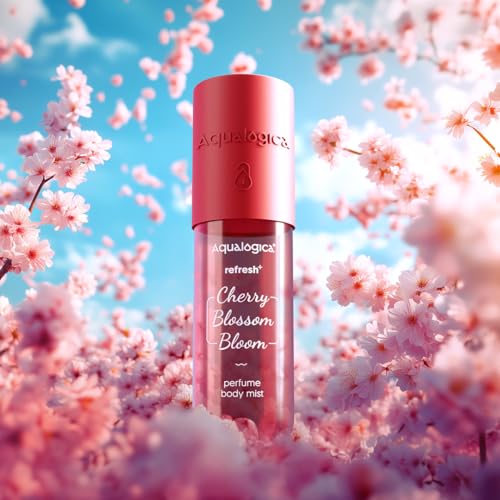 Aqualogica Refresh Plus Cherry Blossom Bloom Perfume Body Mist with Zemea and Hyaluronic Acid | Sweet Floral Fruity Fragrance