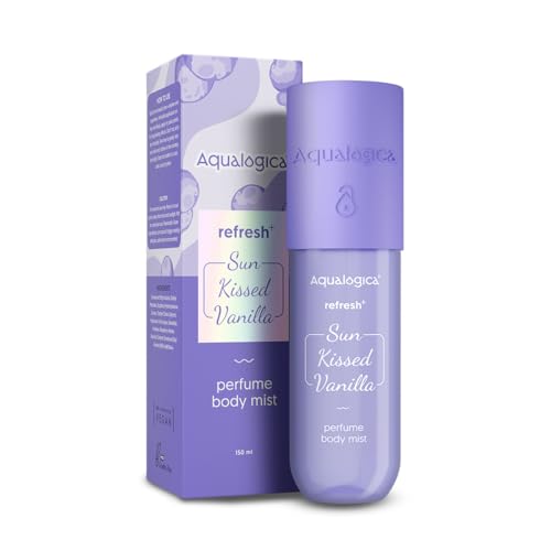 Aqualogica Refresh Plus Sun Kissed Vanilla Perfume Body Mist | Warm Vanilla Long Lasting Hair and Body Mist