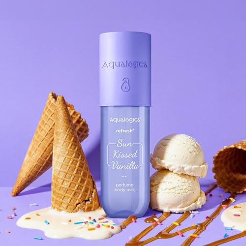 Aqualogica Refresh Plus Sun Kissed Vanilla Perfume Body Mist | Warm Vanilla Long Lasting Hair and Body Mist