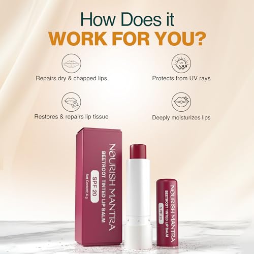 Nourish Mantra Beetroot Tinted Lip Balm With Spf 20