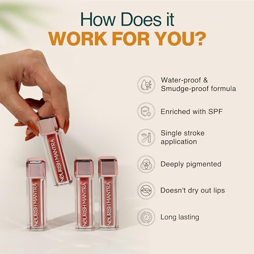 Nourish Mantra Creamy Matte Liquid Lipstick With Spf 15