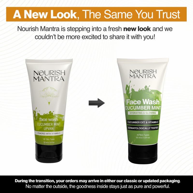 Nourish Mantra Green Tea Tatva Face Wash | Antioxidant Rich Gentle Gel Cleanser for Soothing Skin Care