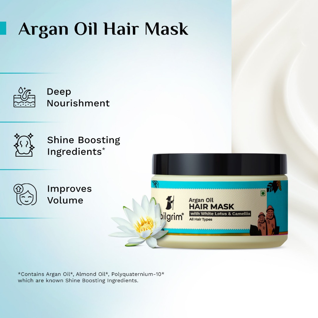 Pilgrim Hair Regrowth Kit with Advanced Hair Growth Serum & Argan Oil Hair Mask for Hair Fall Control & Hair Thinning | Deep Conditioning Nourishment | All Hair Types, Men & Women