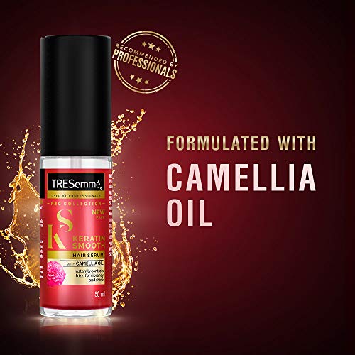 TRESemme Keratin Smooth Hair Serum with Argan Oil | Anti-Frizz Serum for Smooth, Shiny & Manageable Hair