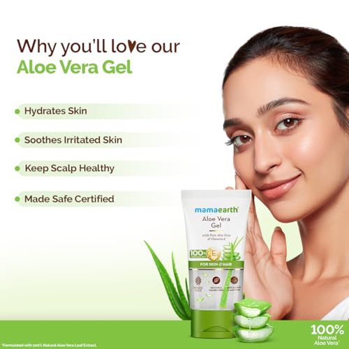Mamaearth Aloe Turmeric Gel For Skin And Hair | Natural Ingredients | Toxin-Free | Skin Care