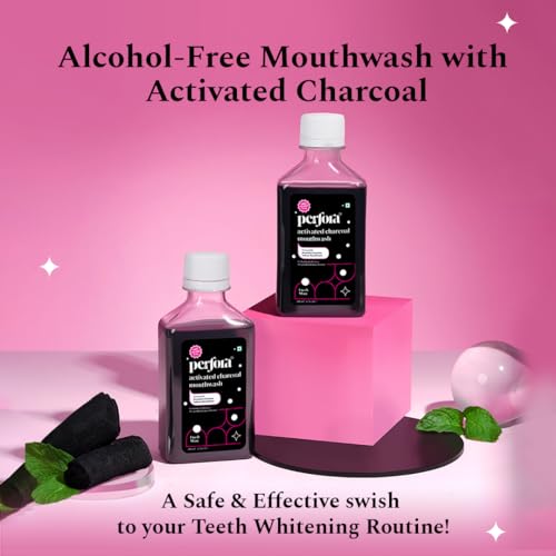 Perfora Activated Charcoal Mouthwash For Teeth Whitening | Anti-Bacterial | Fresh Breath | Oral Care