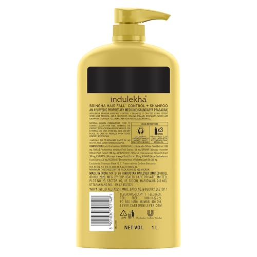 Indulekha Bringha Ayurvedic Anti-Hair Fall Shampoo for Hair Growth