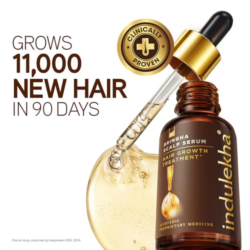Indulekha Bringha Hair Growth Treatment Scalp Serum for Stronger, Fuller Hair