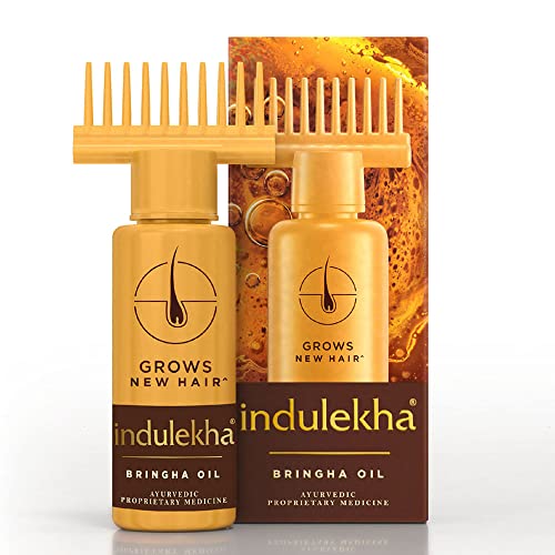Indulekha Bringha Ayurvedic Hair Oil + Shampoo Combo for Hair Fall Control