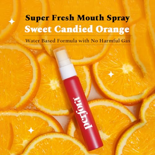 Perfora Mouth Freshener Spray - Sweet Candied Orange Flavour | Dentist Recommended | Premium Oral Care | Oral Hygiene