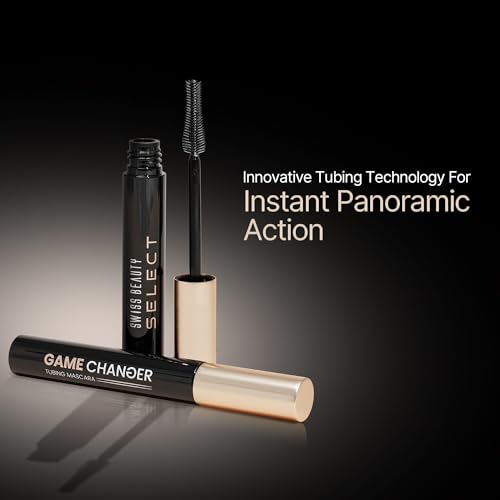 Swiss Beauty Select Game Changer Tubing Mascara - Black Upgrade | Long-Lasting | Premium Pigment | Makeup