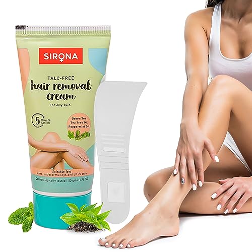 Sirona Hair Removal Cream For Dry & Sensitive Skin (1 Pack Of 50 Gm) | Women Personal Care | Hygienic & Safe | Intimate Care