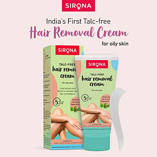 Sirona Hair Removal Cream For Dry & Sensitive Skin (1 Pack Of 50 Gm) | Women Personal Care | Hygienic & Safe | Intimate Care