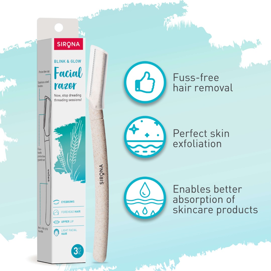 Sirona Tip To Toe Shaving Kit | Women Personal Care | Hygienic & Safe | Intimate Care