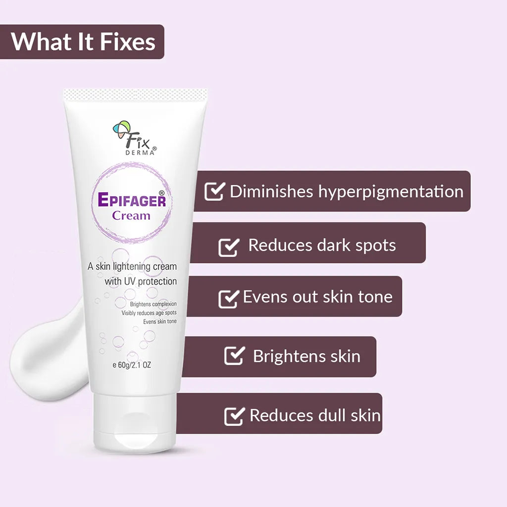 FIXDERMA Epifager Cream | Dermatologist Tested | Clinically Proven | Skin Care